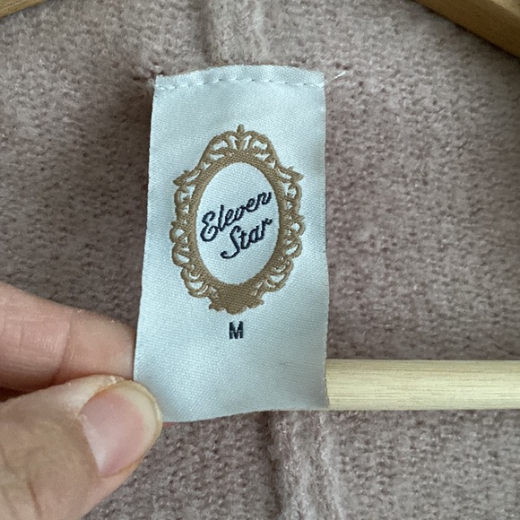 Eleven star batwing short sleeved open front sweater M - Picture 4 of 12